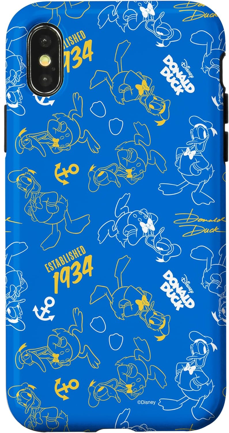 Disney Donald Duck 90th Anniversary Established 1934 Pattern Case for iPhone 13 Pro Max