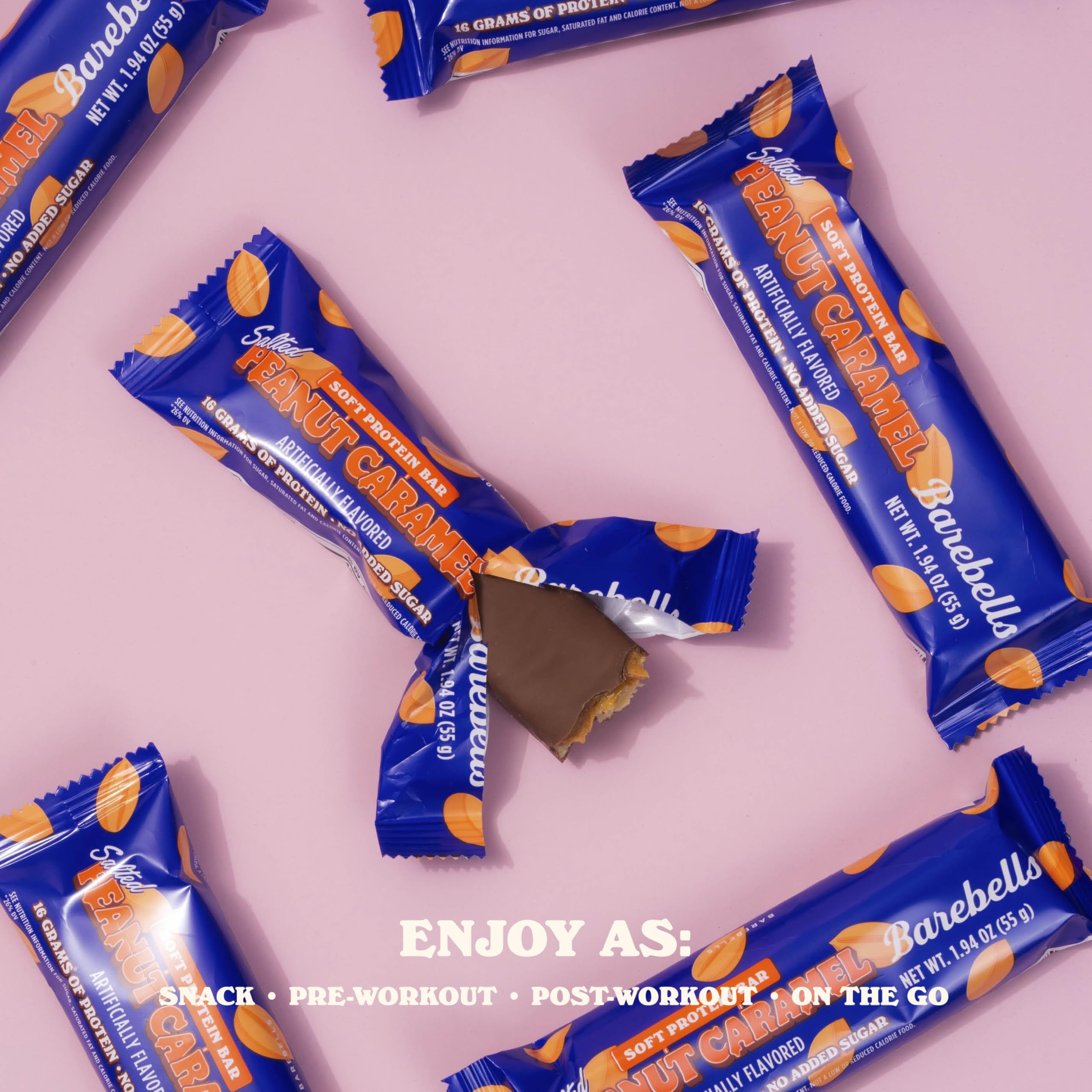 Amazon.co.jp: Barebells Soft Protein Bars Salted Peanut Caramel