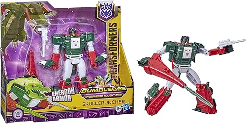 Miniatura 6 de Transformers Bumblebee Cyberverse Adventures Ultra Class Skullcruncher Figura de acción – Combina con armadura Energon para encenderse, para niños a