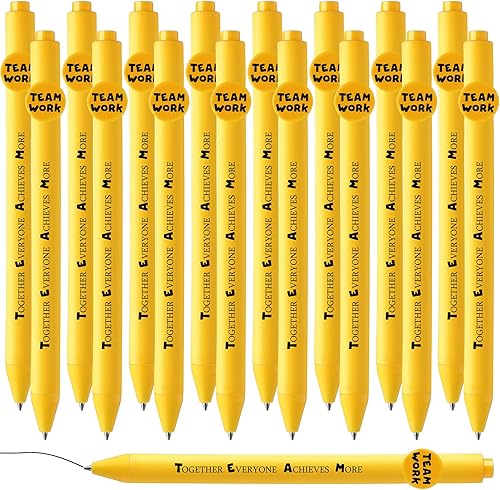 Vista 20 de Fuutreo 50 unidades de regalos de agradecimiento a los empleados, bolígrafos inspiradores, citas motivacionales, bolígrafos con cara sonriente