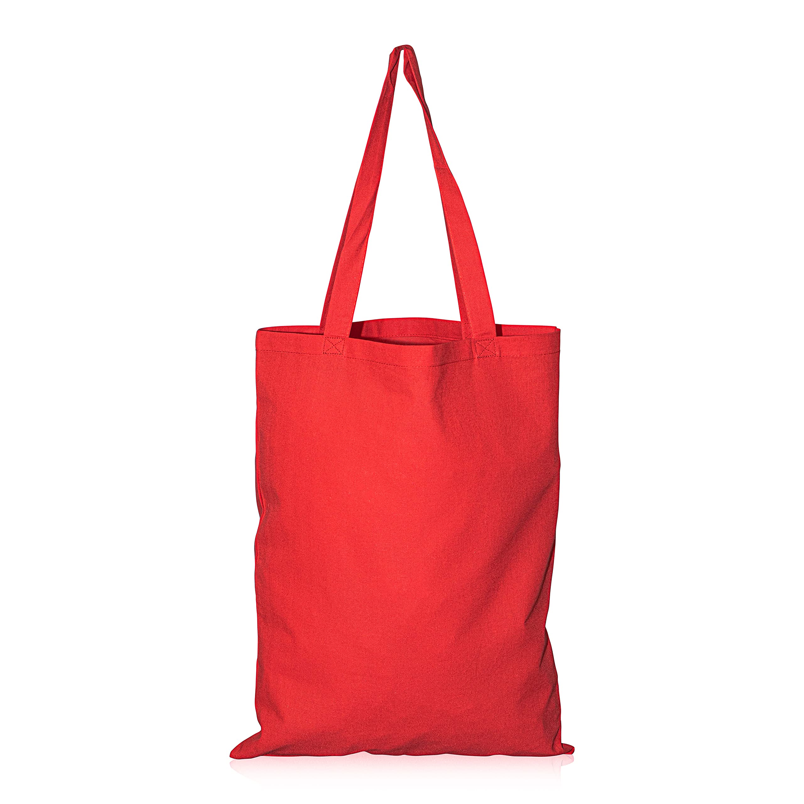 IMFAACanvas Tote Reusable Shopping Bags, Pack of 10, 100% Cotton, Ideal for Printing and Embroidery in Multi-Colours, Cotton Lining, Machine Wash, Unisex-Adults