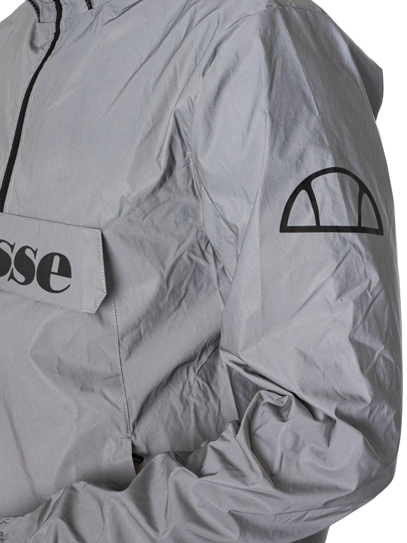 Ellesse Herren Acera Schlupfjacke mit Kapuze, Wasserfest, Reflektierend, XL EU