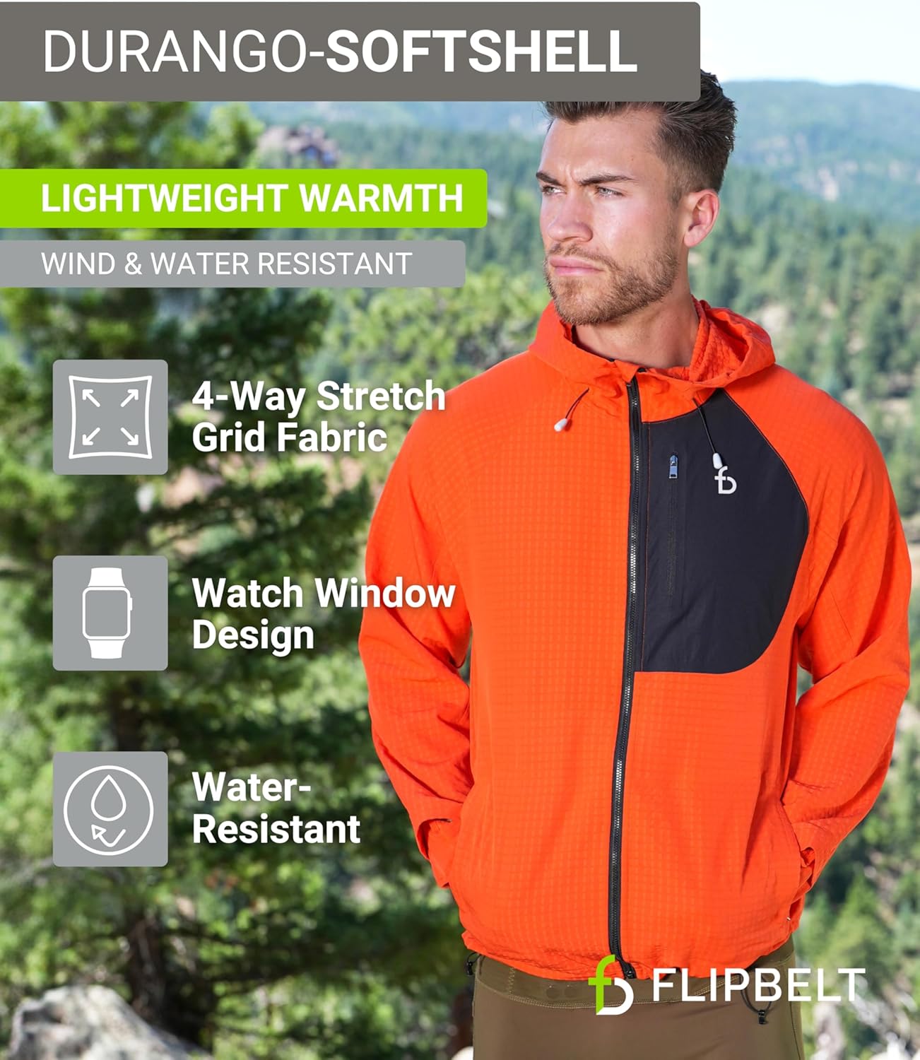 FlipBelt Men's Durango Softshell Jacket - Image 3