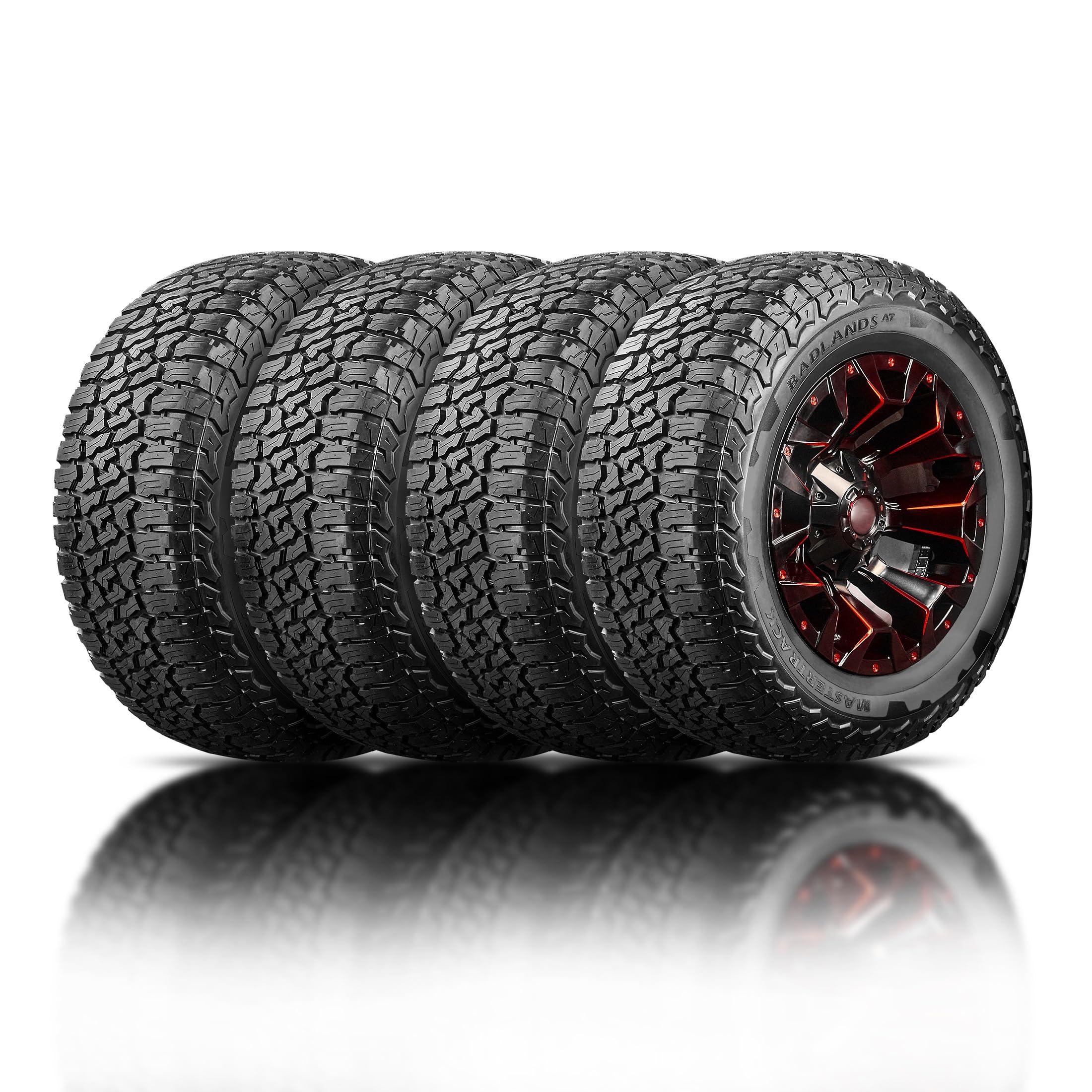 Amazon.com: Set of 4 Mastertrack BADLANDS AT All Terrain 265/65R18