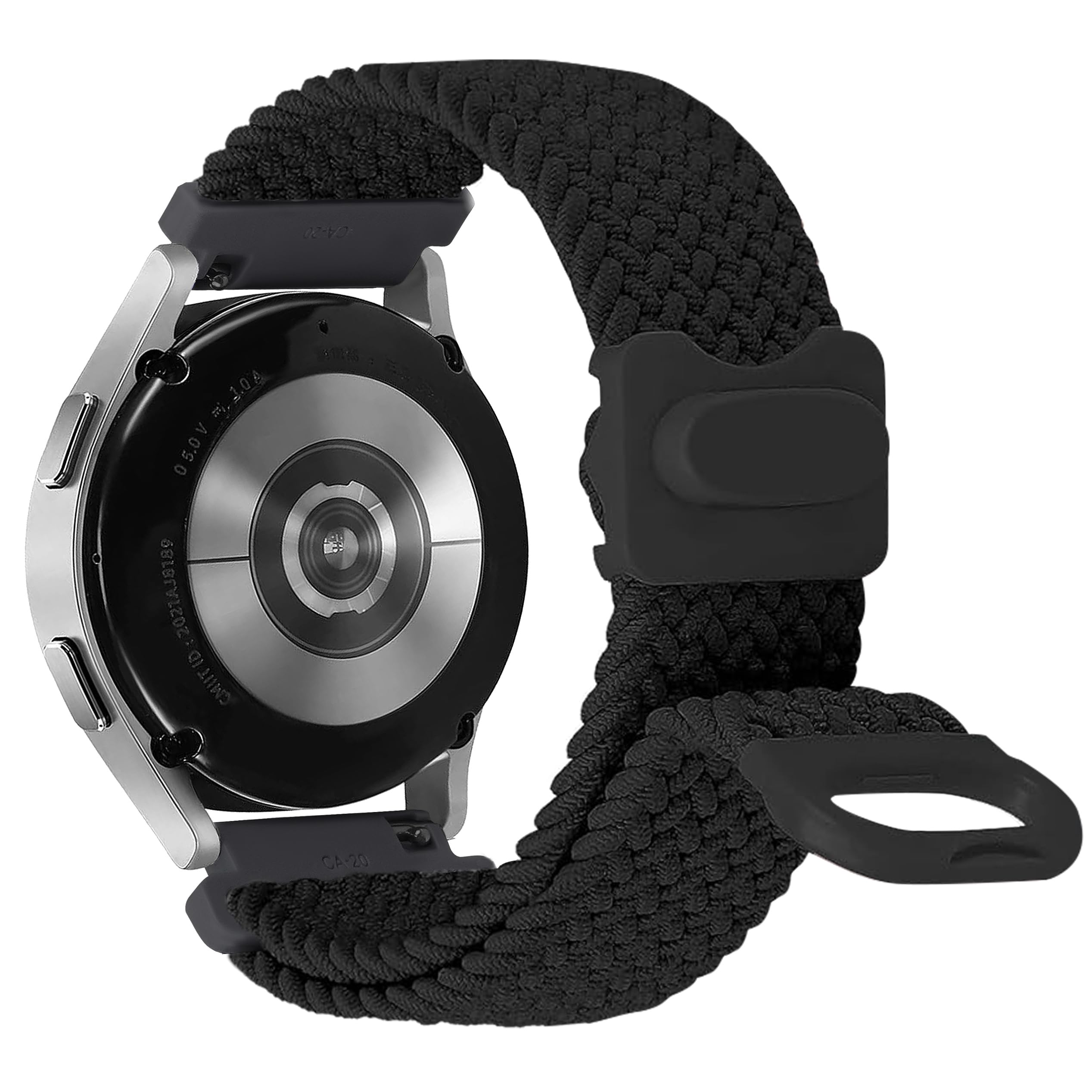 JR.DM 20mm Braided Sport Loop Band Compatible with Samsung Galaxy Watch 7 6 4 5 FE 40mm 44mm/Watch 6 4 Classic 47mm 43mm 42mm 46mm/Series 5 Pro 45mm,