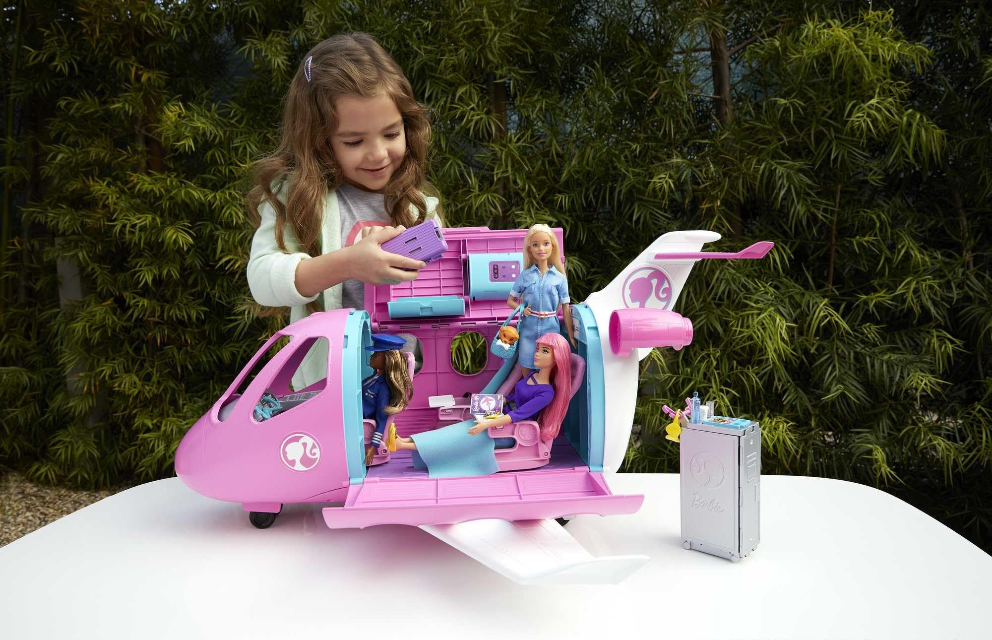Barbie- Aereo dei sogni, Playset Veicolo e Accessori, Bambola Non Inclusa, Giocattolo per Bambini 3+ Anni, GDG76