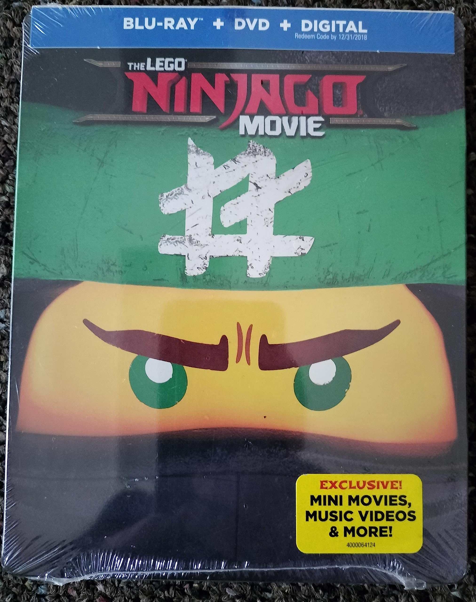 Lego Ninjago Movie The BBY SteelBook Blu-ray DVD Combo Pack