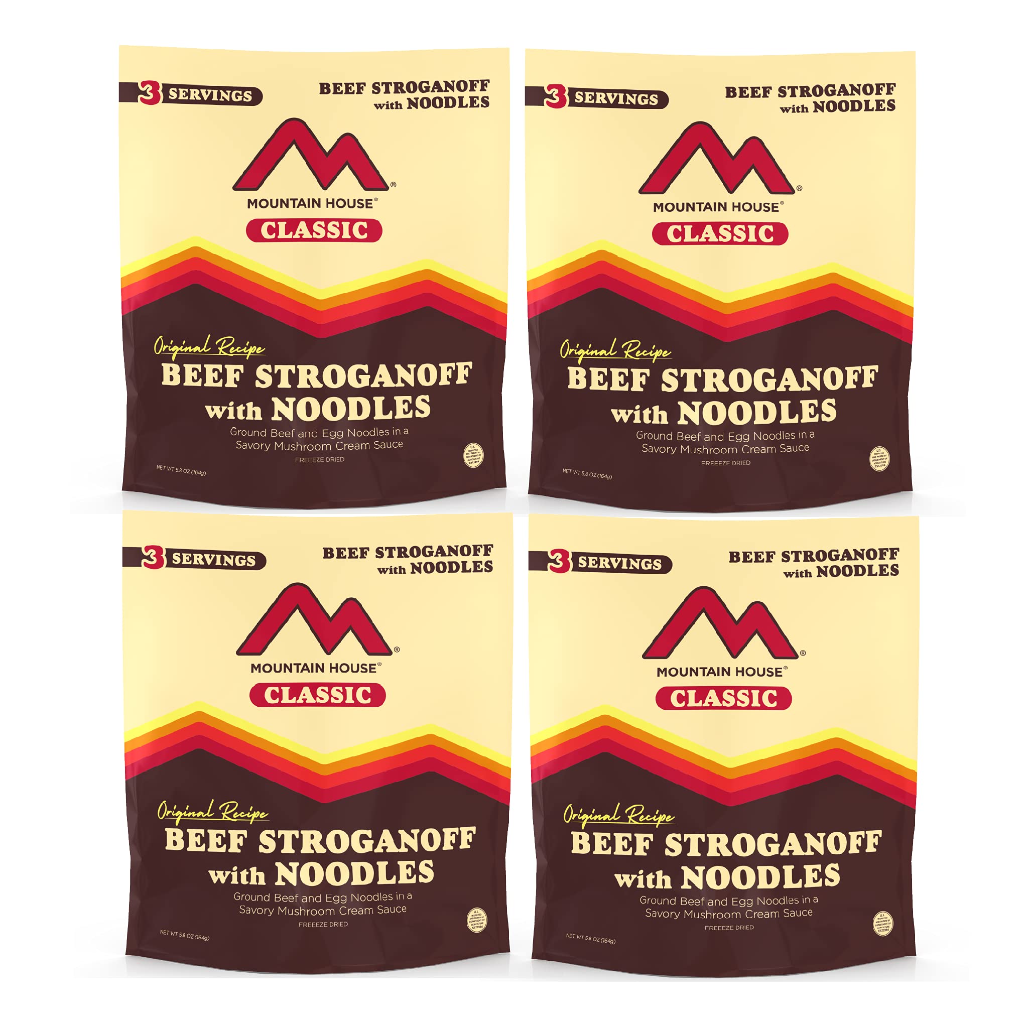 Mountain House Beef Stroganoff | Freeze Dried Backpacking & Camping Food | Survival & Emergency Food