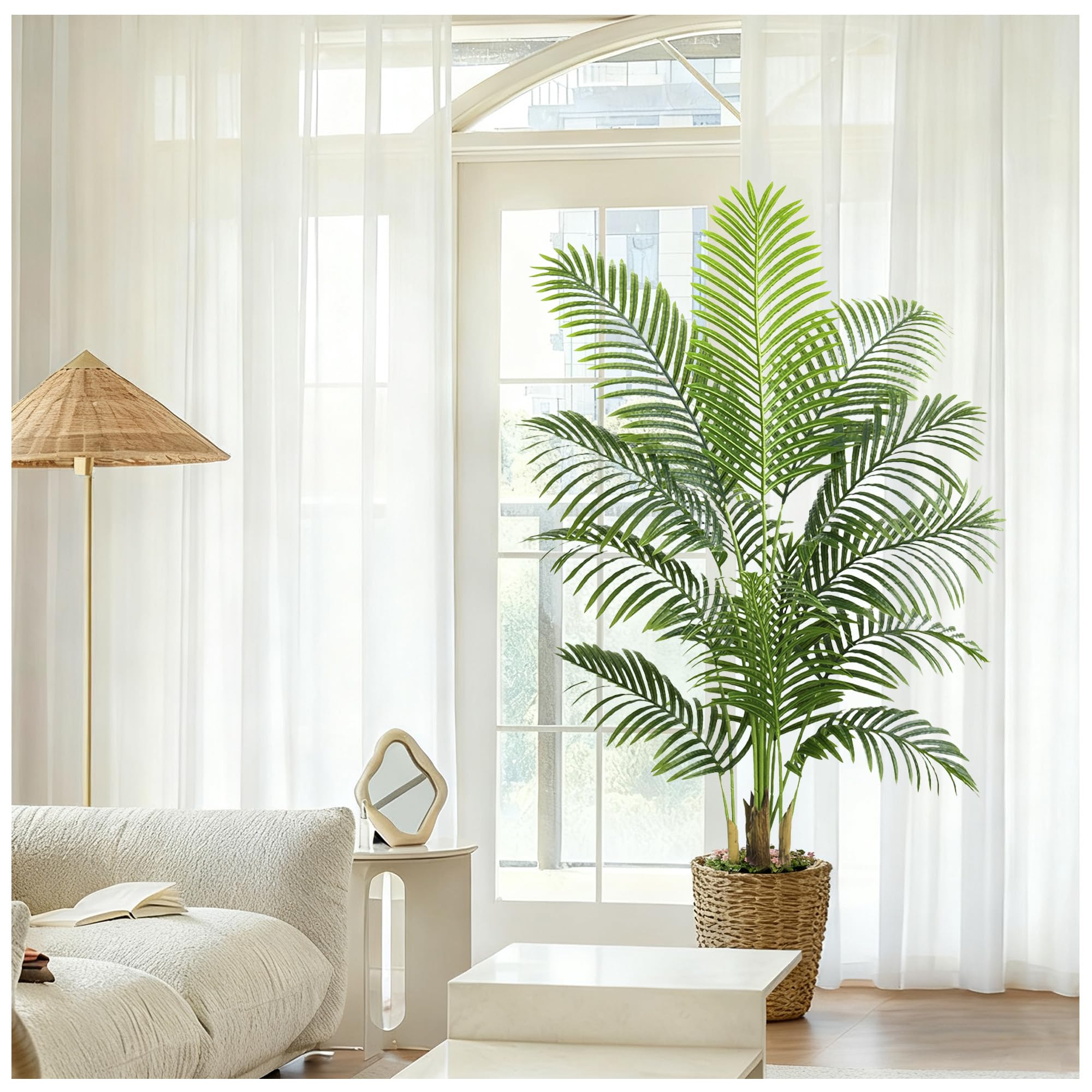 FSOHOI 5FT Artificial Palm Tree