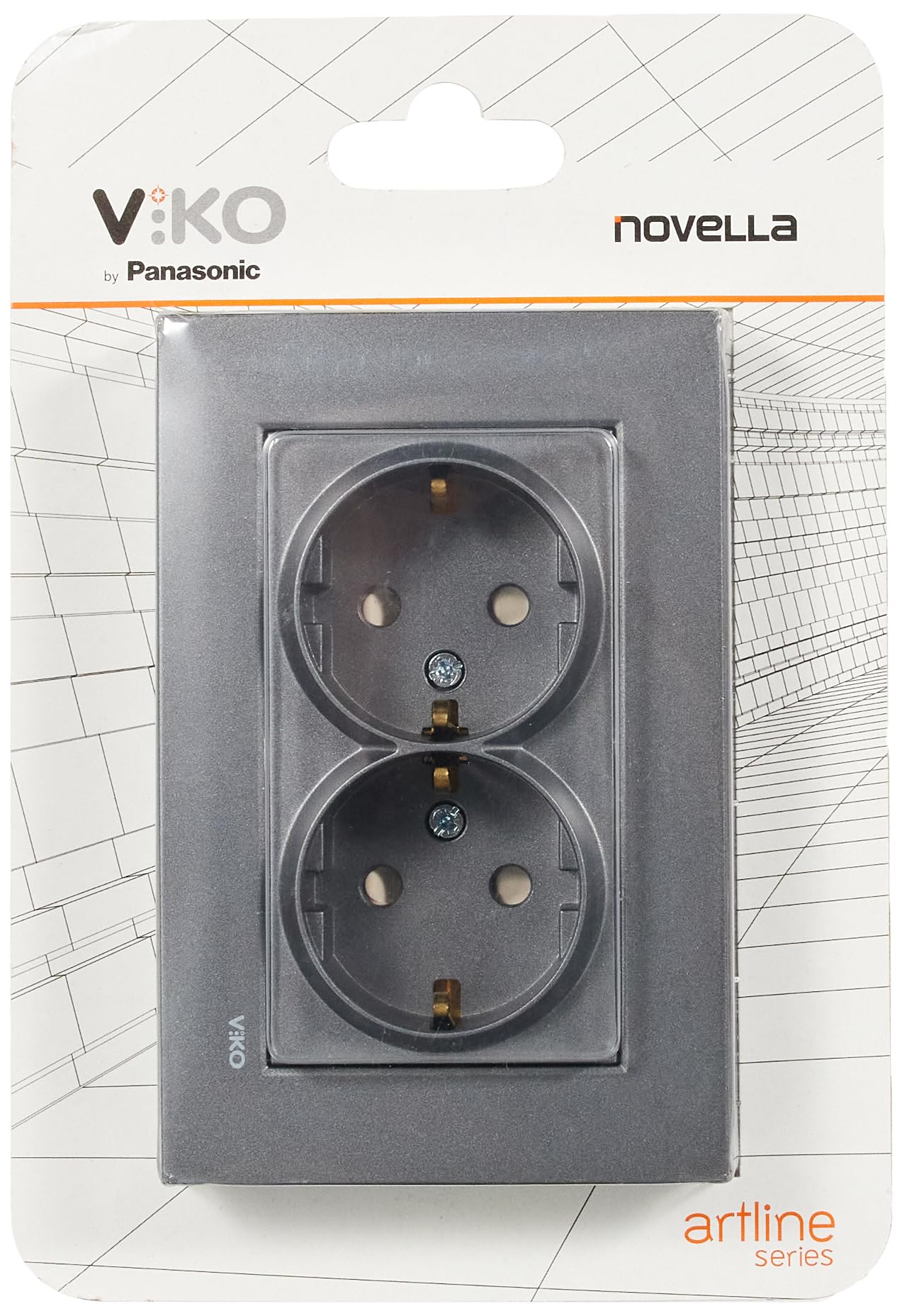 Viko Novella Füme Ikili Toprakli Priz Çarpma Karşıtı Çocuk Korumalı