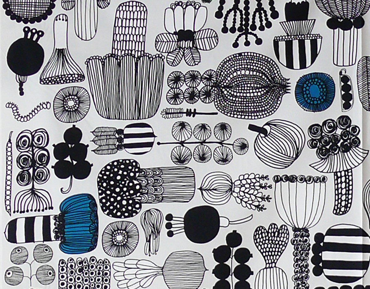 Amazon | marimekko（マリメッコ） 生地 約137×100cm PUUTARHURIN
