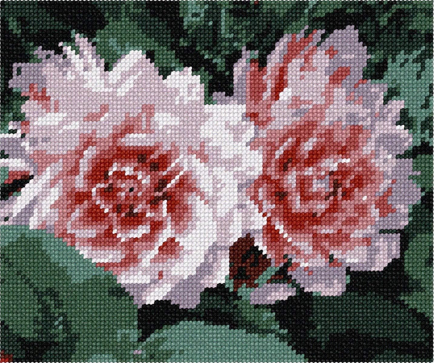 Pepita Needlepoint Canvas: Flowery, 9" x 7"