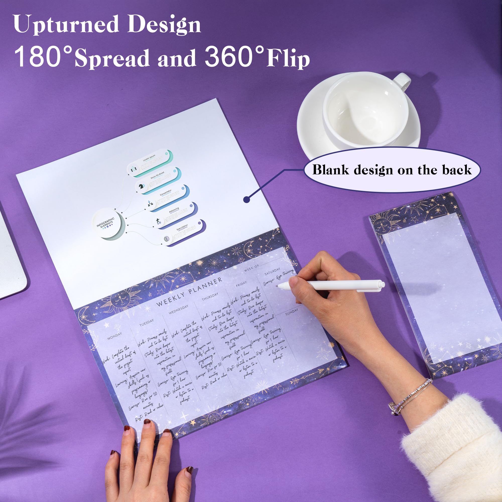 Snapklik.com : Undated Weekly Planner Notepad 10x7 To Do List Note Pad ...
