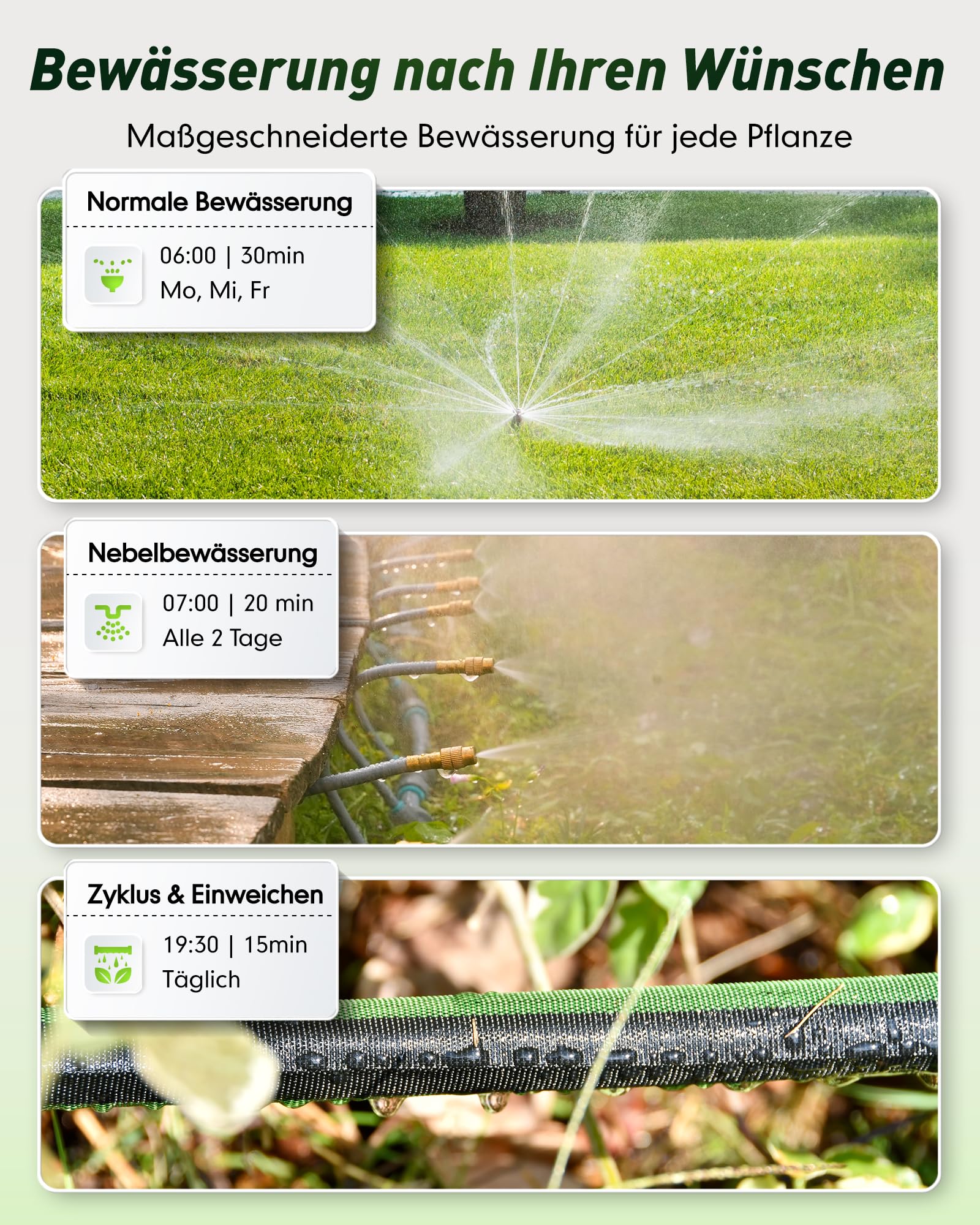 RAINPOINT Bewässerungscomputer WLAN, Smart WiFi Bewässerungssteuerung mit Messing EIN- und Auslass & 100m Gateway, Wetter/Boden-basierte Automatische Bewässerung für Garten & Rasen, Schwarz