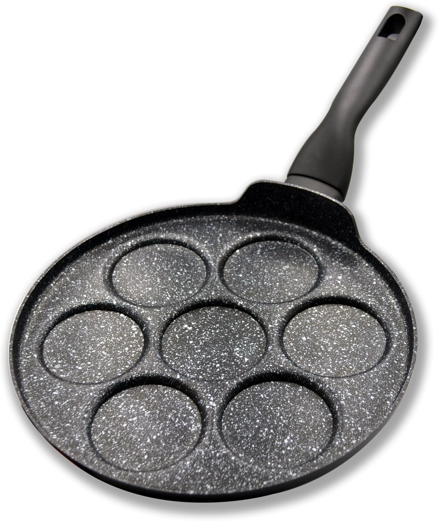 Korkmaz Nora Non-Stick Pancake Maker Pans 26cm | Granite Coated Pan Cake Maker Griddle with 7 Mould | KA2906