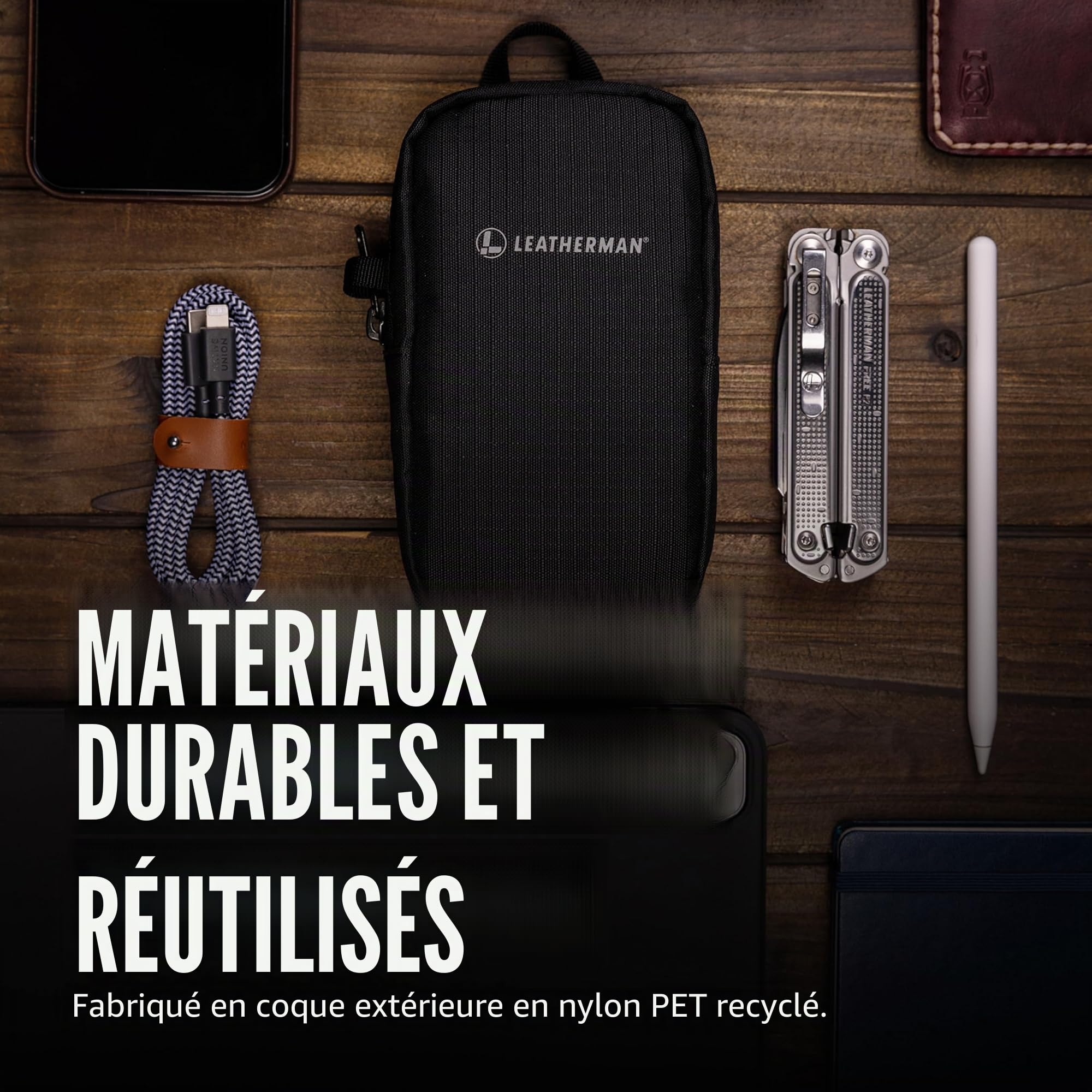 Leatherman Tool Pouch - Pochette de Transport Polyvalente pour les Outils Multifonction, Noir