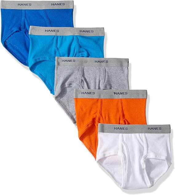 Hanes Dyed Brief Assorted2T/3T, 5 Packed at Amazon Men’s Clothing