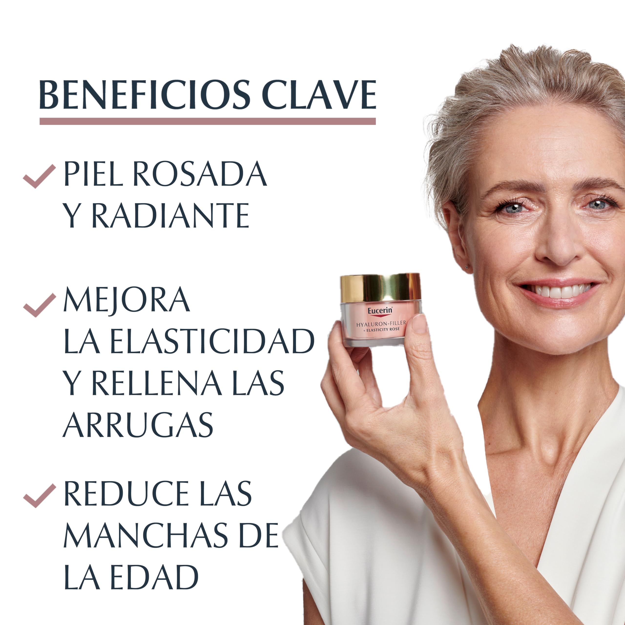 Hyalluron Filler+ Elasticity Crema Dia Rosé FP30 50ml