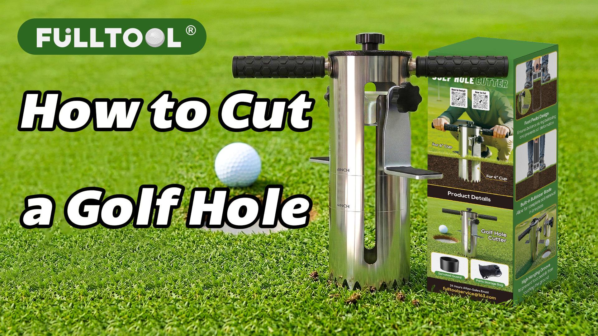 Cortador de Hoyos de Golf FULLTOOL Acero Inox con Pedal miniatura 7