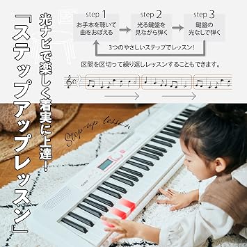 Casio LK-320 Optical Navigation Electronic Keyboard with 61 Keys Touch Response, Slim Design
