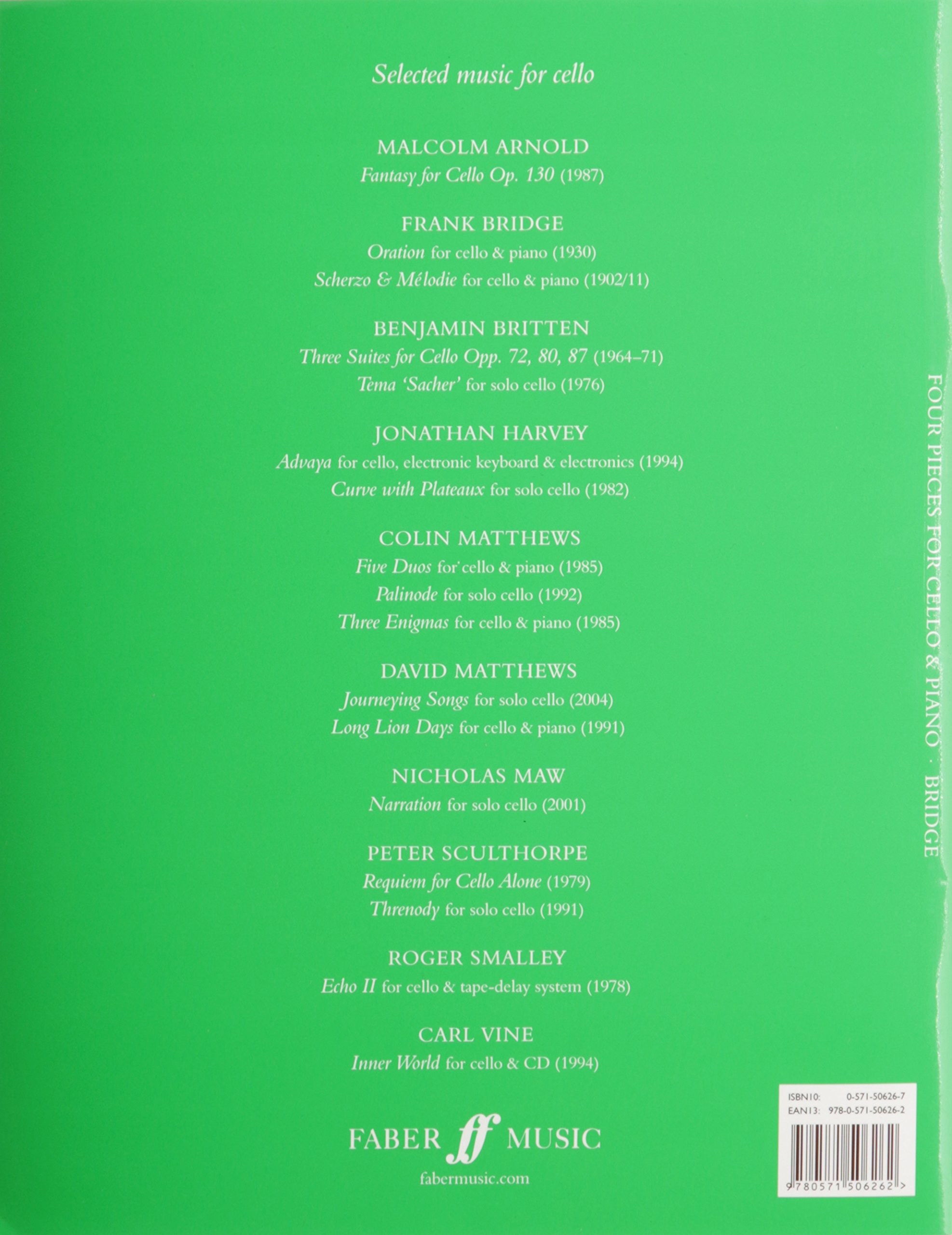 Four Pieces for Cello and Piano: Score & Part