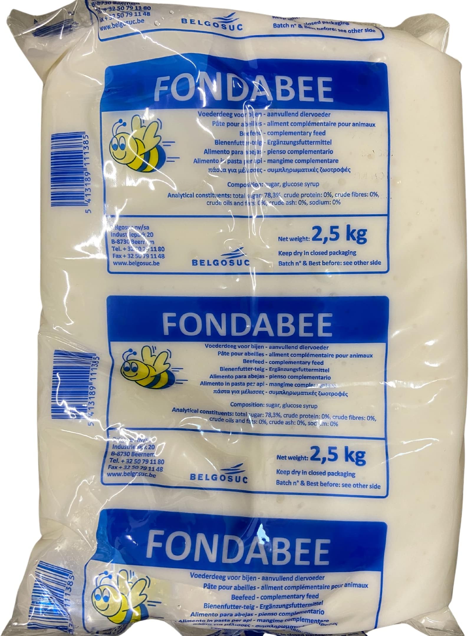 Fondabee bee food- sugar, fondant 2.5kg pack