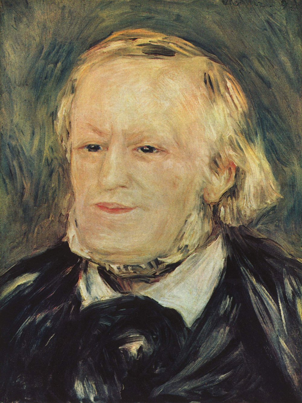 Tableau Renoir Portrait of Blond Man grand format mat pour mur vide blanc