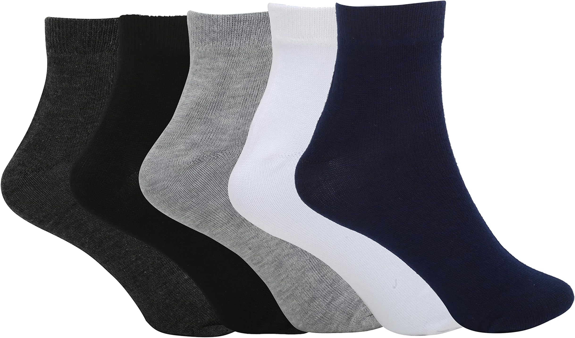 SPACK JERROW Men's Cushioned High Ankle Sneaker Sports Socks- Pack of 5