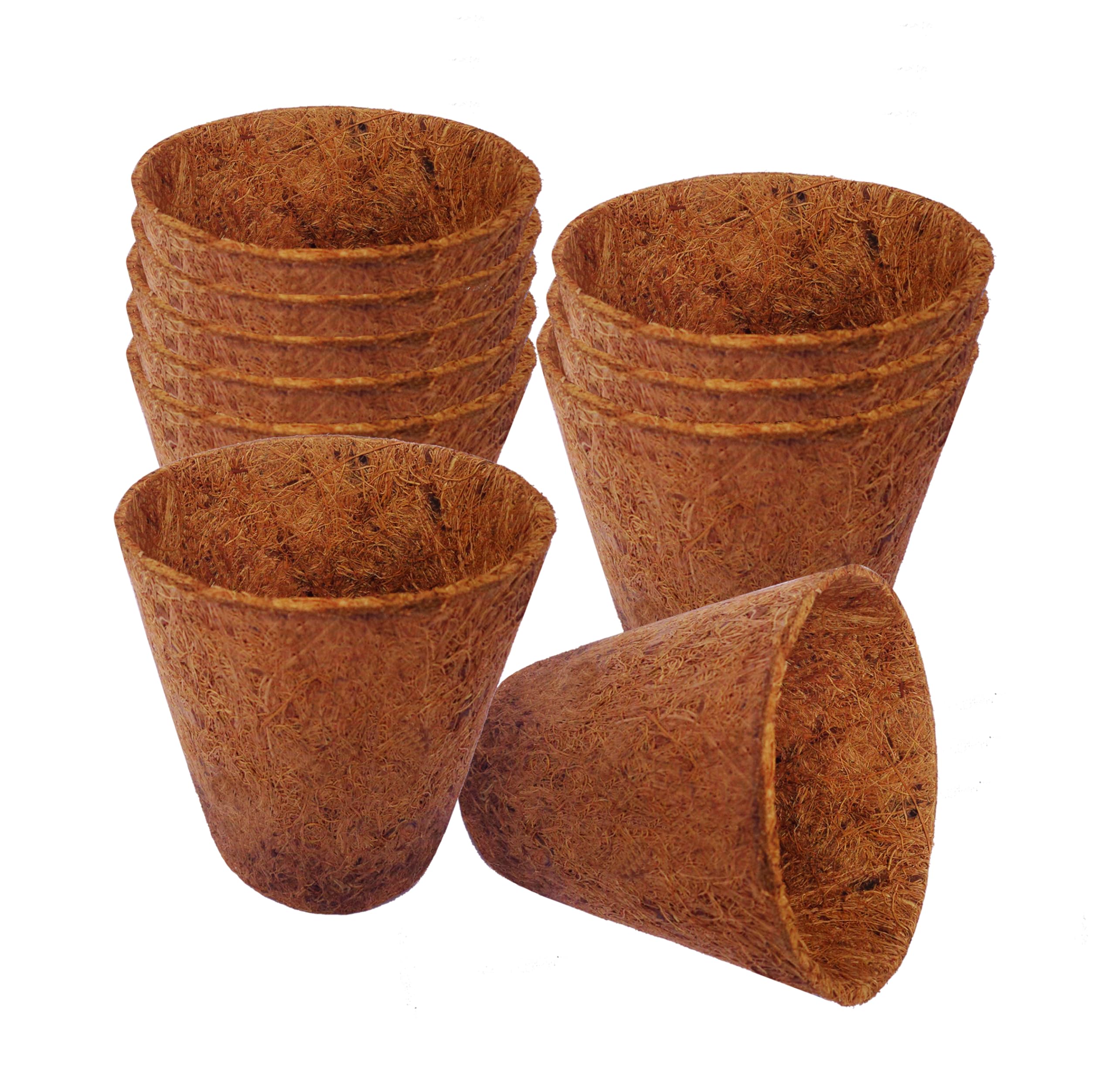 COIR GARDEN Rubber Coir Pot, Brown, 3 inch, 10 Piece (B07M5P9YQ8) Amazon Price History, Amazon Price Tracker