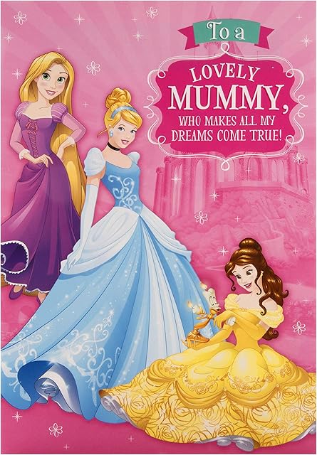 Birthday Card for Mummy from Hallmark - Disney Princess Design