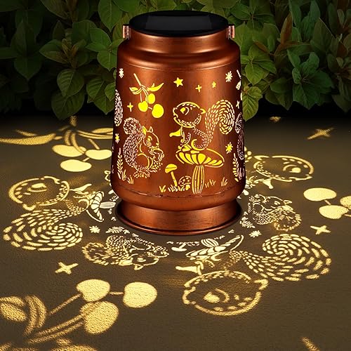 Miniatura 10 de Faroles solares de colibrí impermeables para exteriores, decoración de jardín, regalos de cumpleaños de Navidad para mujeres, mamá, abuela, faroles