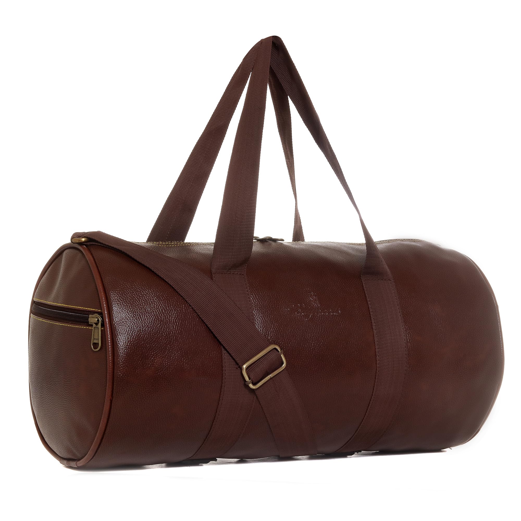 bagneeds GymBag Hand-Held & Cross-Body Bag 10 L PU-Leather for Unisex (Brown-Tan)-picture-25