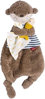 Fehn Schmusetuch Otter – Spielkamerad, Einschlafhilfe & Stofftier-Schnuffeltuch mit Otter-Köpfchen zum Greifen, Fühlen, Knuddeln und Liebhaben für Babys und Kleinkinder ab 0+ Monaten