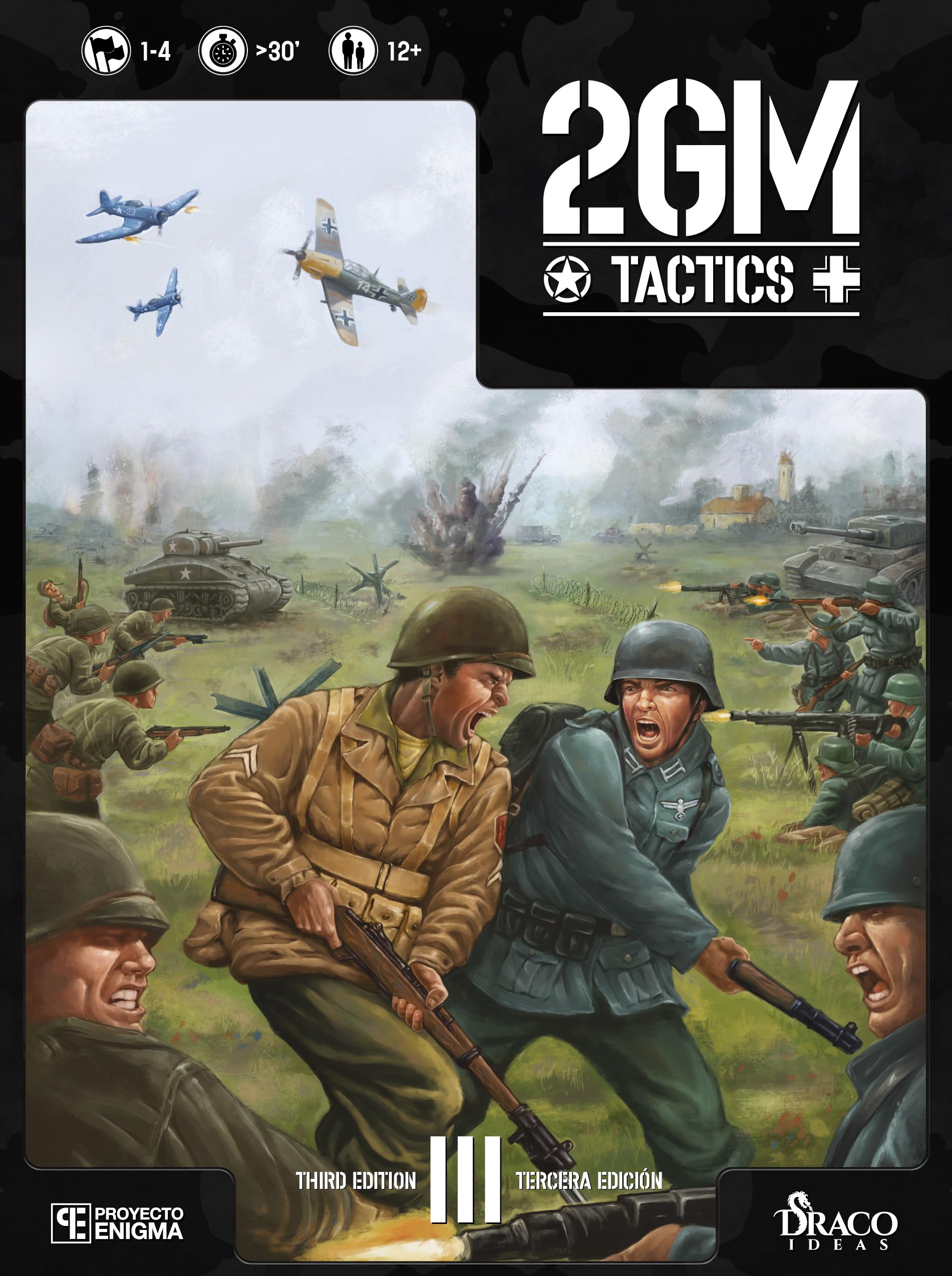 Draco Ideas Juegos de Mesa Tactics Deluxe y 2GM Pacific + Expansiones (2GM Tactics Deluxe)