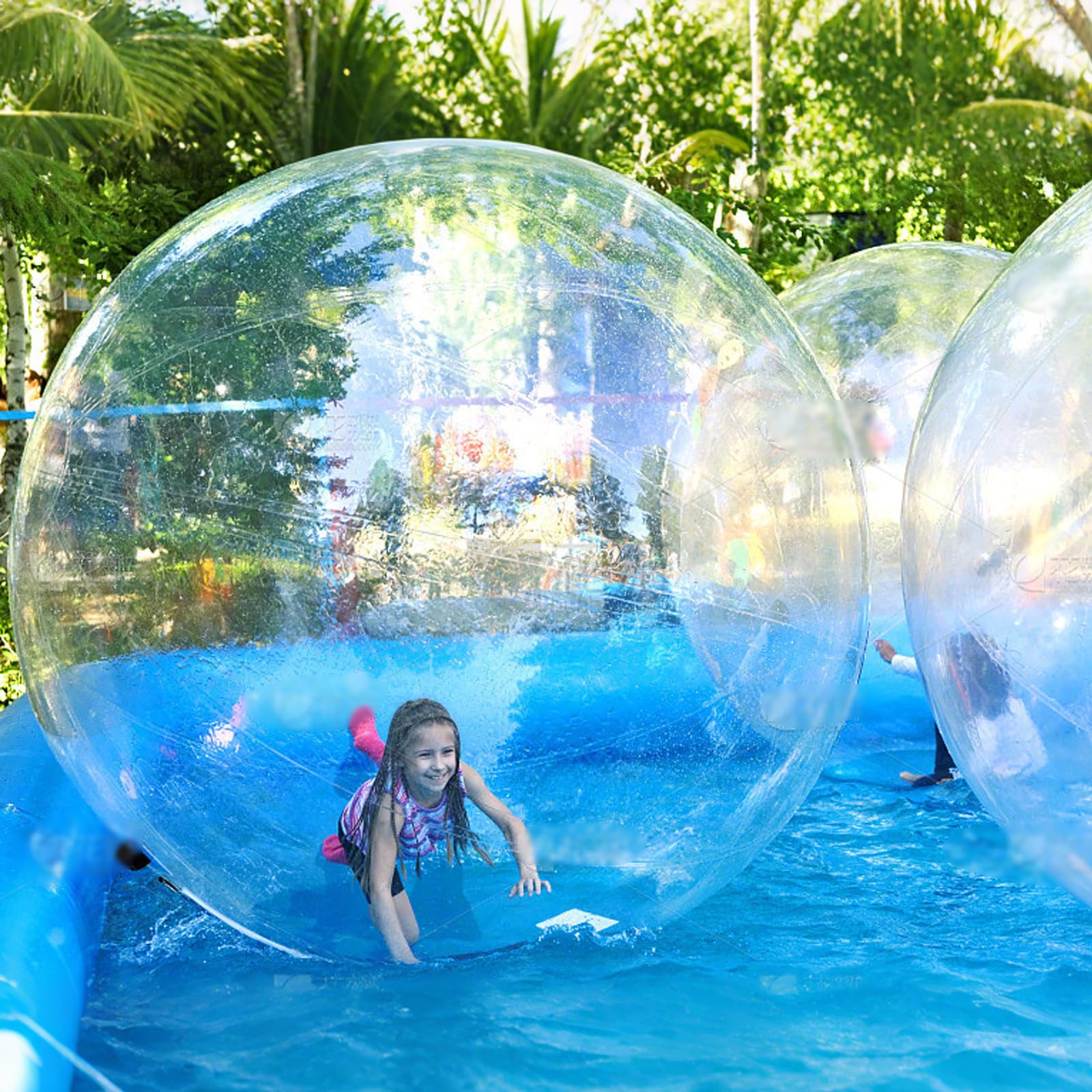 Pelota inflable para caminar con bomba de aire eléctrica, diseño de PVC duradero para playas y equipos de juego comerciales