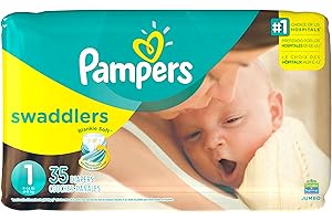 Pampers Swaddlers Diapers, Size 1, 35 Count