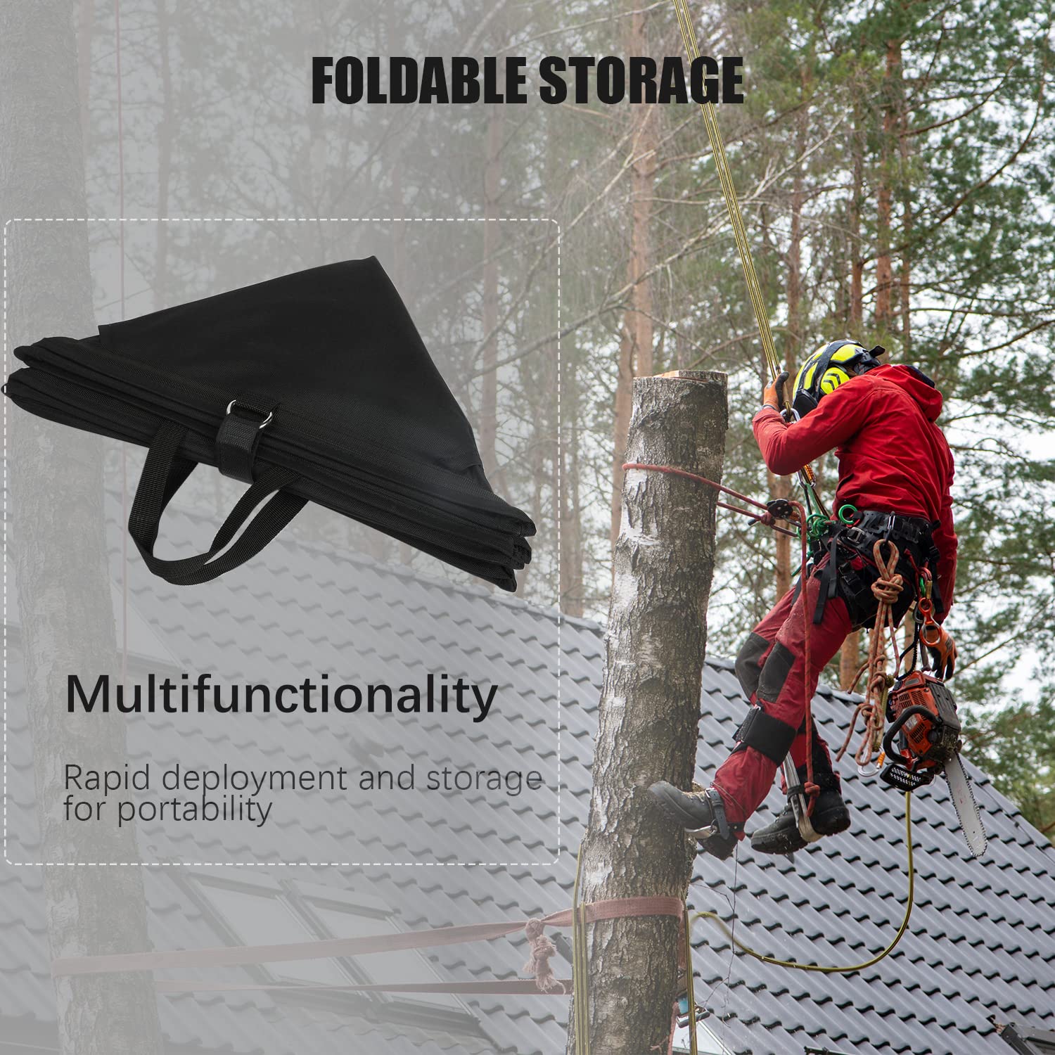 Arborist Gear Tree Climbing Rope Bag Arborist Rope Storage Bag 5L PVC ...