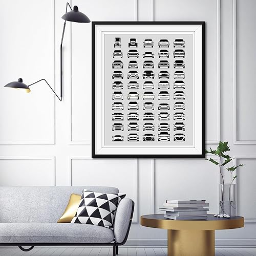 Miniatura 11 de Handmade Poster compatible with Ford Evolution Print Wall Art Décor of the Best of Ford Generations - American, 8x10" Satin Print (Unframed) - Gift