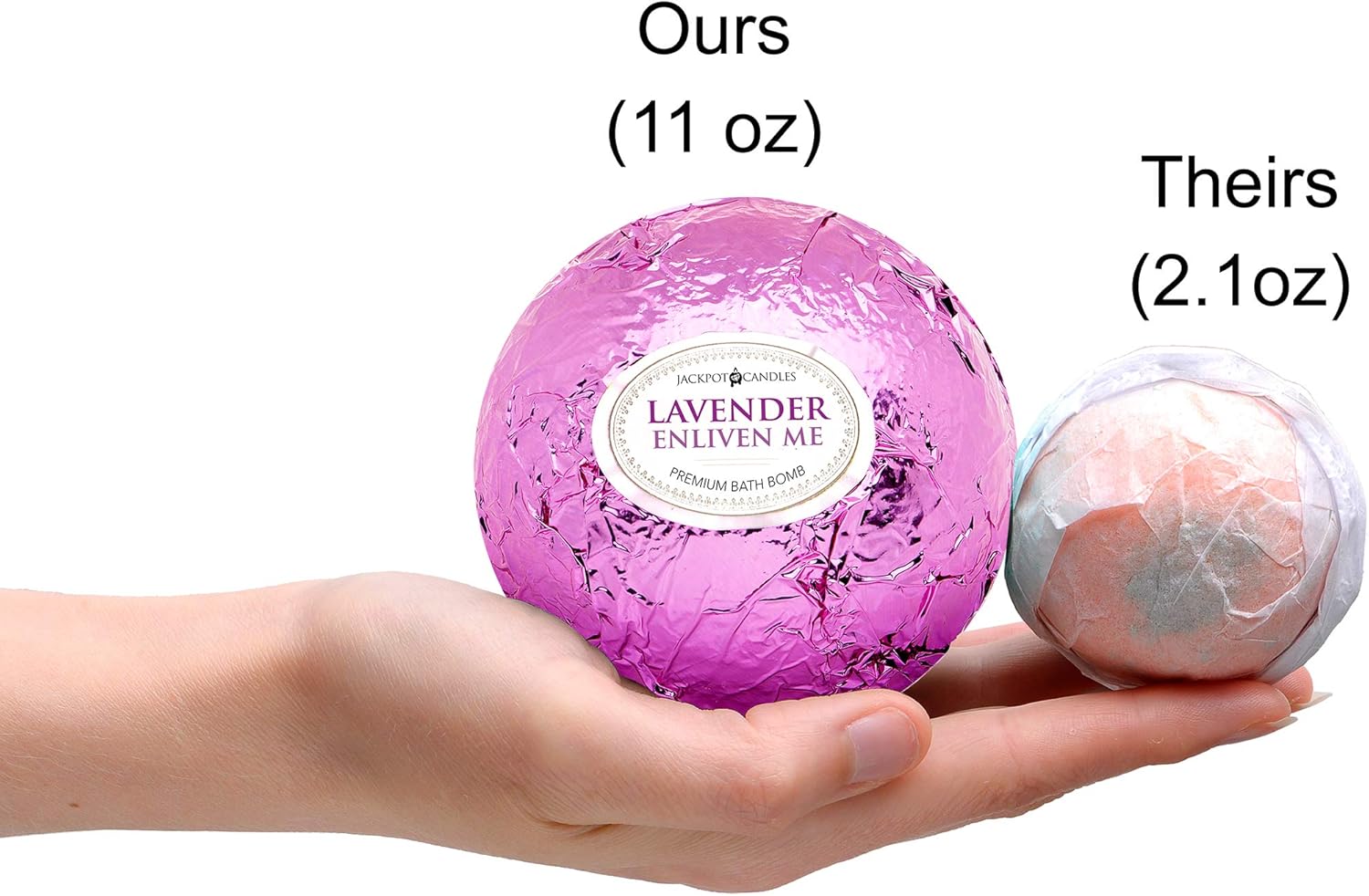 Ocean Breeze Lavender Bath Bombs Gift Set of 2 with Size 7 Ring Surprise Inside Each Made in USA - Image 7