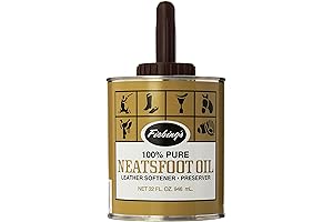 Fiebing's Pure Neatsfoot Oil with Applicator, 32 oz: The Ultimate Leather Conditioner