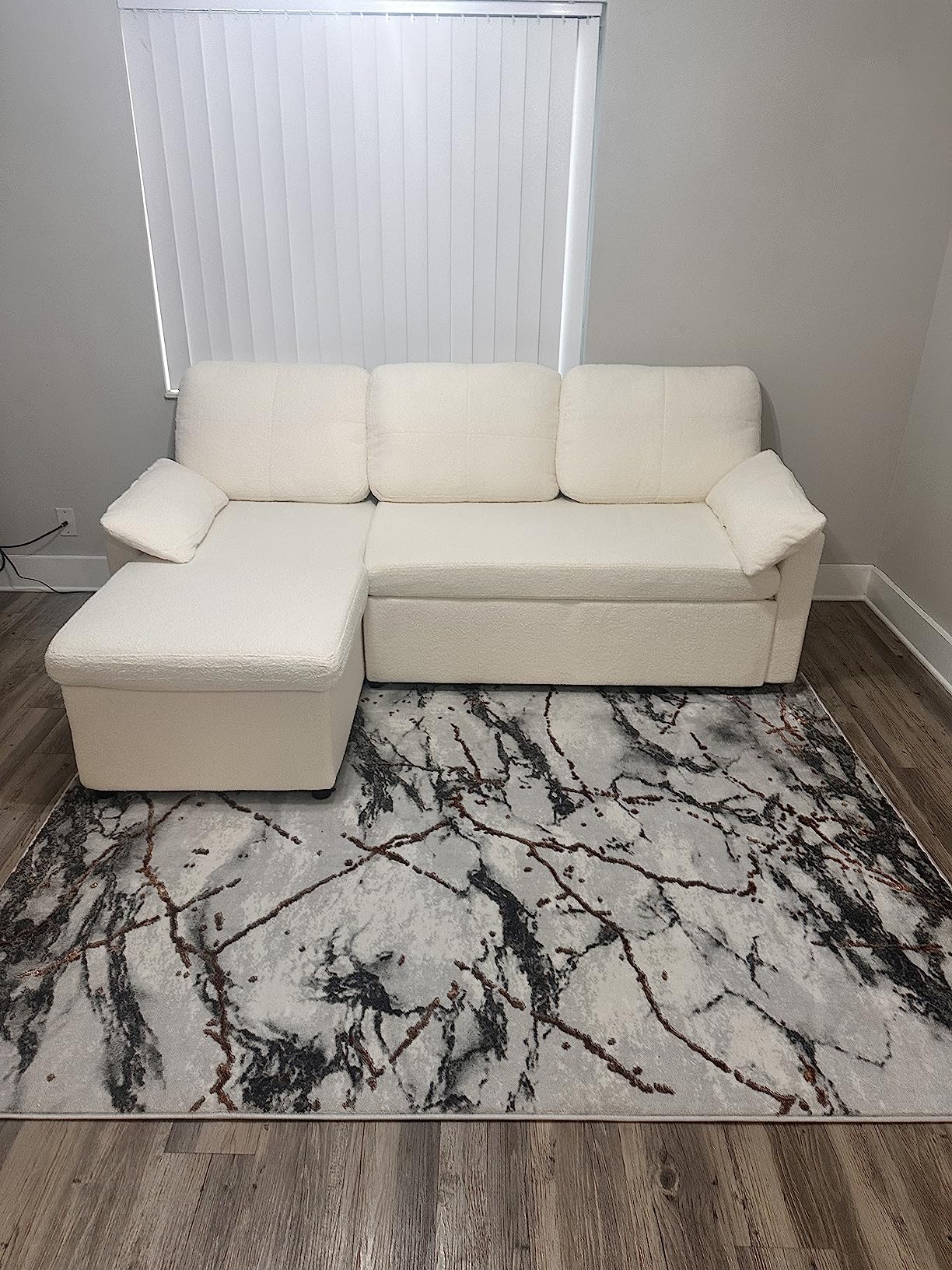 42/mo Finance VanAcc Sofa Bed, Sleeper Sofa with Storage Chaise 2