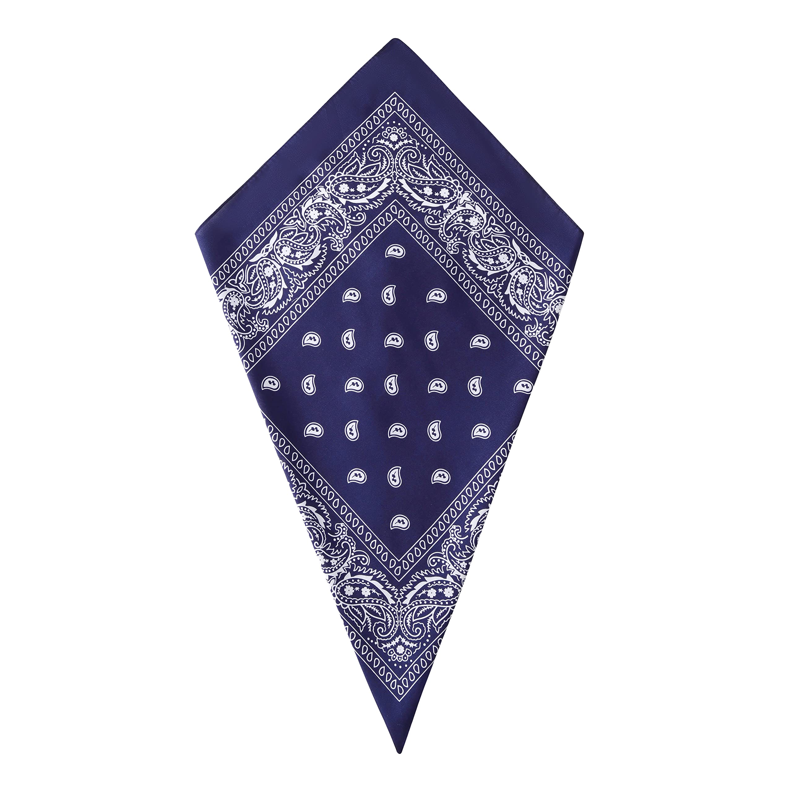 Paisley Bandana Head Scarf Headbands Handkerchief Cowboy Cotton Bib Party Face Covering Headwear For Motorcycling Mens Womens Unisex — view 17