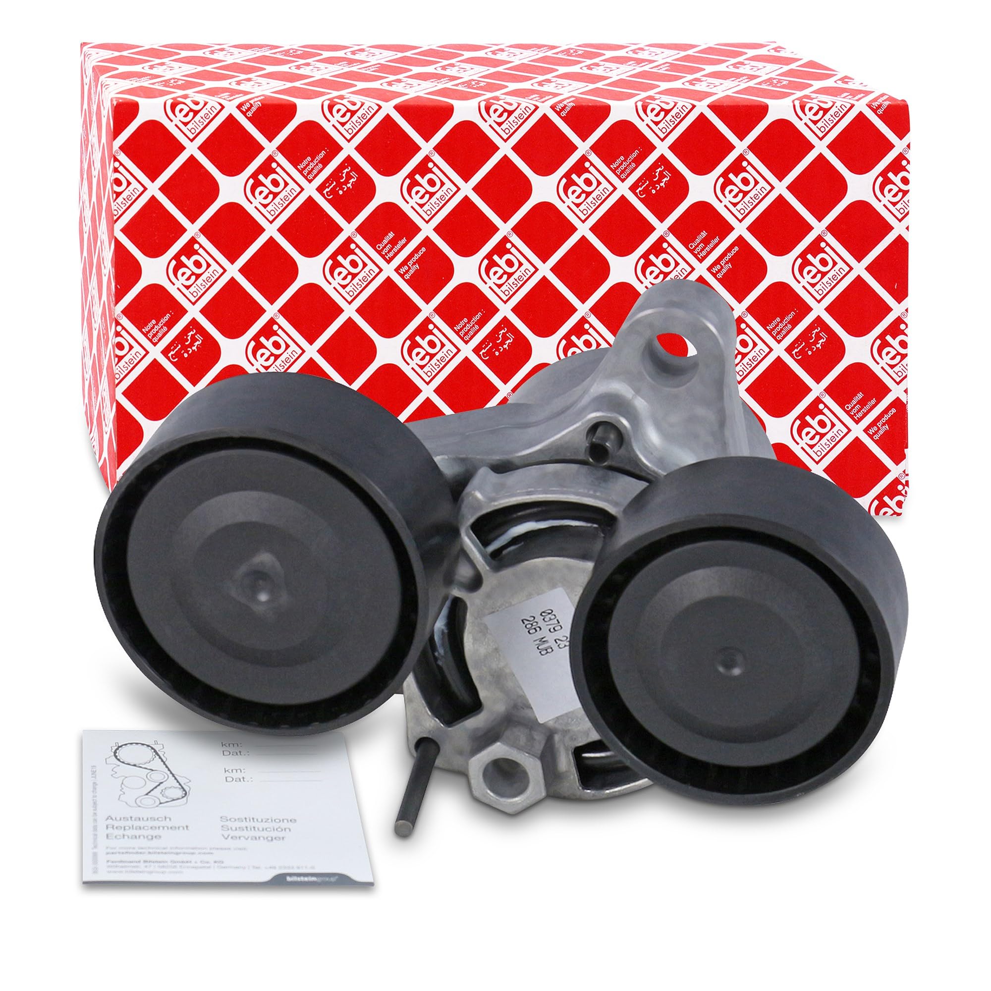 febi bilstein 37552 Tensioner Assembly for auxiliary belt, pack of one