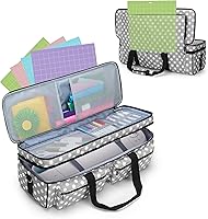 Vista 9 de Bolsa Luxja para transporte, de doble capa, compatible con máquinas y suministros de suajado Cricut Explore Air 2 y Maker