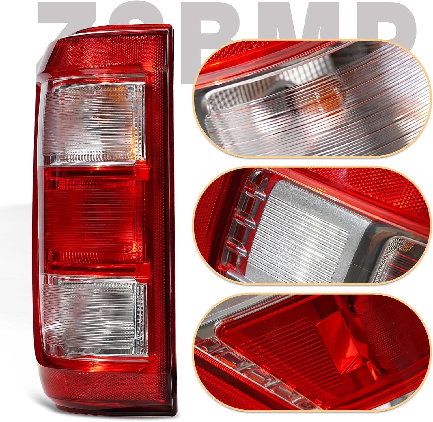 Tail Light Assembly Compatible With 2021 2022 2023 2024 Ford F150 F-150 XL Taillight Brake Lamps with Bulb and Harness Replace ML3Z-13405-E (21-23 Halogen Type, Left Driver Side)