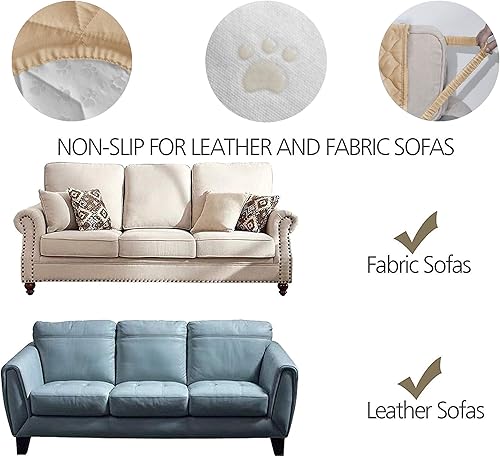 Miniatura 4 de Ameritex Funda para silla con estampado de patas de perro, 100% resistente al agua, acolchada, protector de muebles para perros, niños y mascotas,