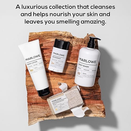 Miniatura 14 de MARLOWE. Loción corporal No. 002 Bomba de 15 onzas, original, loción revitalizante para piel seca con aloe vera y aminoácidos, hidrata y nutre