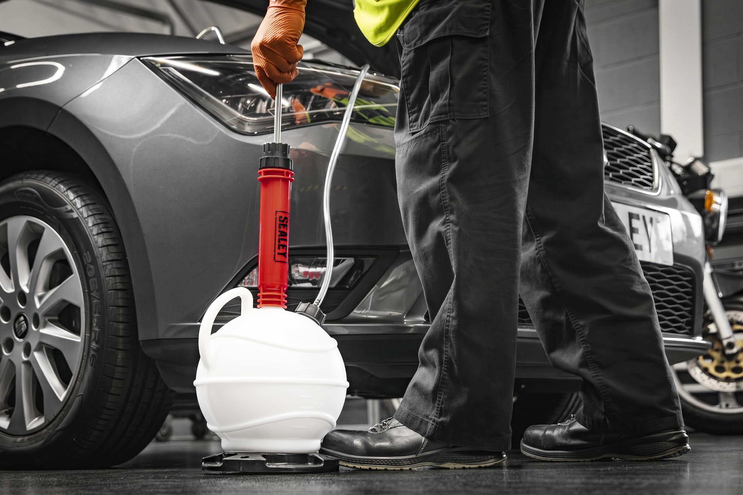 Sealey Bomba extractora de líquido y Freno Manual de vacío 6L - VS836