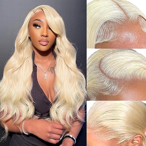 xuanyusi hair 613 13x6 Lace Front Wig Human Hair Body Wave 613 HD Lace Frontal Wig 200 Density 613 Lace Front Wig Human Hair 28 Inch