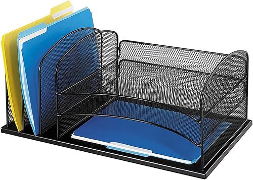Safco Products3254BL Organizador de escritorio con secciones 3horizontal3vertical, Negro